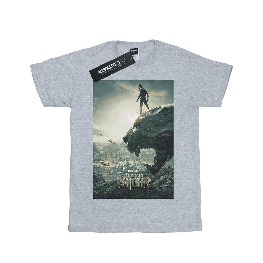 Marvel Jungen Black Panther Poster T-Shirt