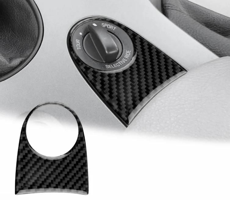 Schaltpanel-Abdeckung Zierleiste für Chevrolet Corvette C6 2005-2007 Innenraumzubehör Carbonfaser-Stil