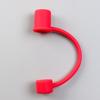 5Pcs Silicone Straw Cover for 8mm Large Diameter Straws Toppers U-Shaped Lanyard Straw Lid Dust-Proof Reusable Straw Protector for Glass Stainless
