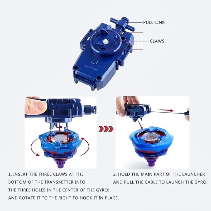 Gyro Toy Rotating Metal Gyroscope With Pull Wire BX-00, BX-45 Gyro Combat Toy BX Series Launcher Accessory Part