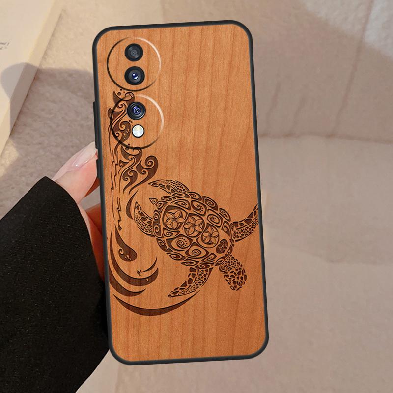 

Чехол из дерева Черепаха Слон Дракон для Honor X9b X9a X8a X7a X6a X6 X7 X8 X9 8X 9X Honor Magic 5 Pro 50 70 90 Lite Honor 50