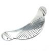 Multi Use Function Half Moon Skimmer Stainless Steel Drain Plate Practical Oil Strainer  Draining