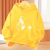 Autumn/Winter Children's Casual Hooded Sweatshirt with Cool Skateboard Pattern-Boys' and Girls' Warmth-Keeping Sp