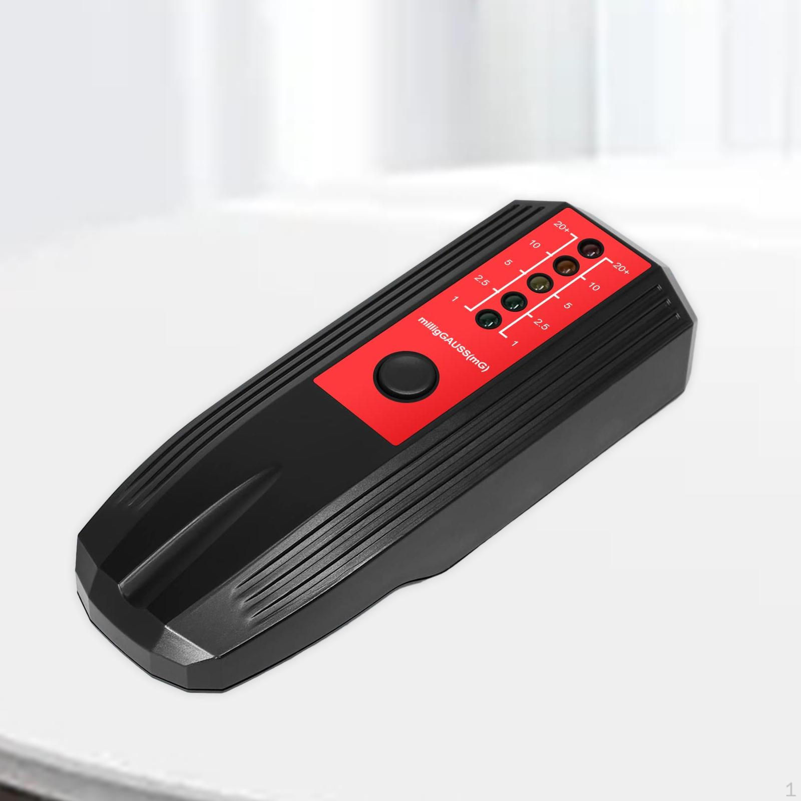 

Тестер электромагнитного поля со светодиодным дисплеем, испытательное устройство, цифровой монитор ЭМП для использования вне помещений Black Red Sticker