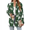 Women's Christmas Printed Lightweight Cardigan Long Sleeved Casual Loose Thin Fit With Pockets Cardigan Jacket