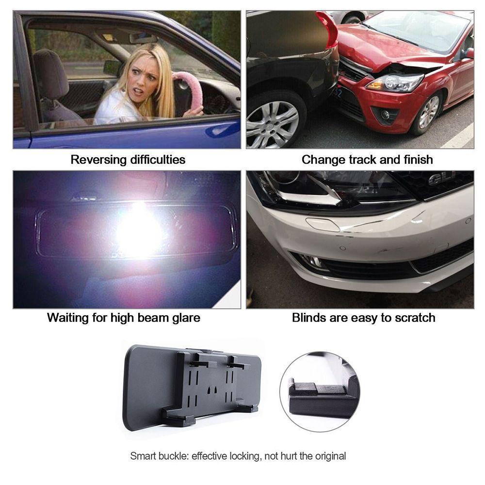 300mm Anti-glare Convex Clip On Car Rear Mirror Rearview Mirrors Interior Accessories Wide Angle