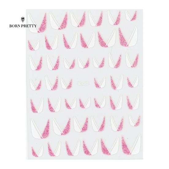 

Изысканные полоски для ногтей, наклейки с украшениями для ногтей, легко приклеиваются к бумажным изображениям, печатаются розовый