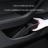 Car Door Side Storage Box for Tesla Model Y Juniper 2025 TPE Low Edge Style Front Rear Door Handle Armrest Tray Car Accessories