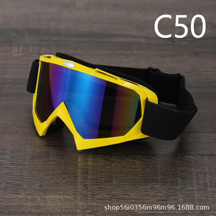 Painted Off-road Motorcycle Goggles, Retro Harley, Locomotive Outdoor Sports Riding Goggles, Ski Eyes