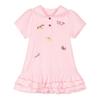 LUSON Girls' Embroidered Polo Dress Set