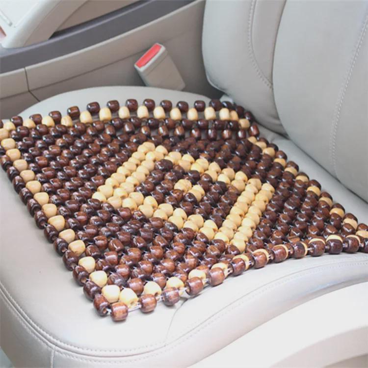 Pernă de răcire pentru scaun auto din lemn țesute manual - Covoraș universal de vară, respirabil