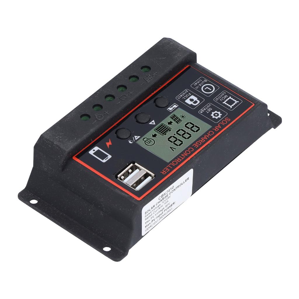 Solar   Controller   Photovoltaic Smart Power Generation Regulator 12V 24V 10A