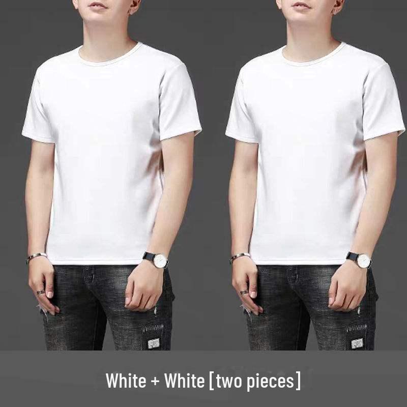 Tricou de fitness de culoare uni pentru bărbați - Disponibil cu mâneci albe, lungi și pe jumătate