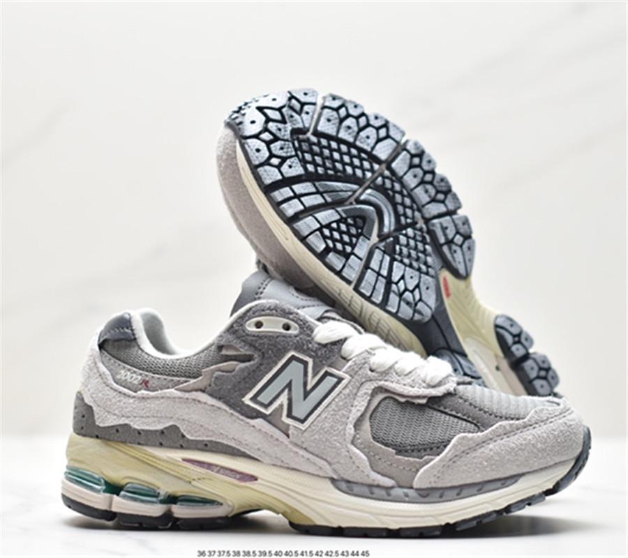 Pure Original Nb2002rc Grey Sneakers - Unisex Dad Shoes with Thick Sole for Height Increase, Retro Style, Breathable Design.