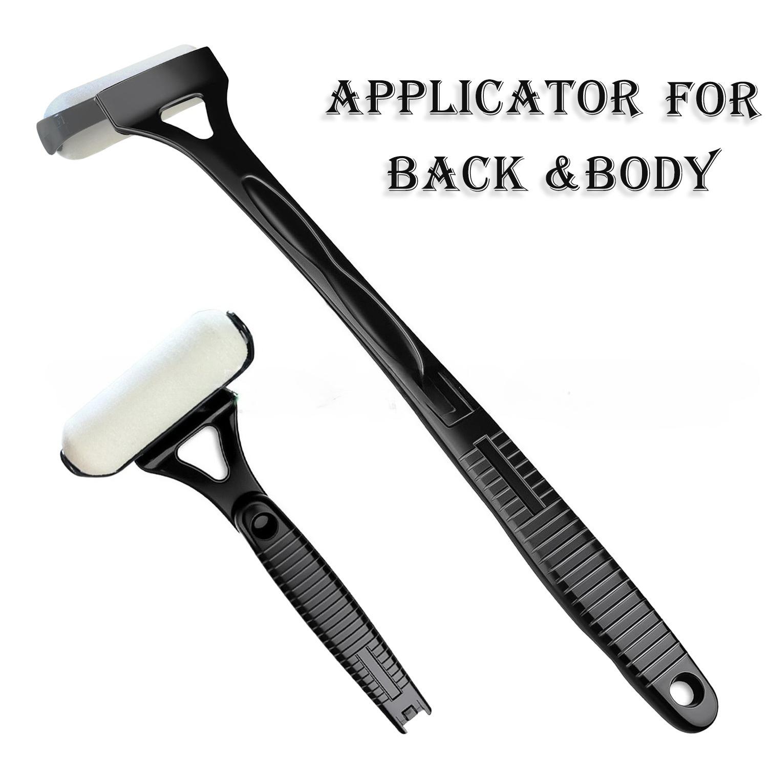 

Lotion Applicator Self Sunscreen Tanning Back Applicator Stick Portable Long Handle Foldable Applicator Roller With Long Handle чёрный