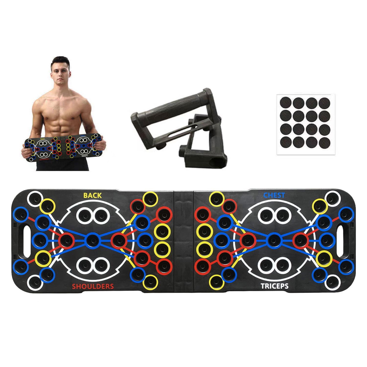 

Многофункциональная доска для отжиманий с 54 отверстиями для мужчин и женщин - тренировка мышц груди, трицепсов, тренировки дома