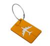 Aluminium Alloy Aircraft Luggage Tag with Name Travel Luggage Tag ID Card Anti-lost Solid Colour Travel Accessories