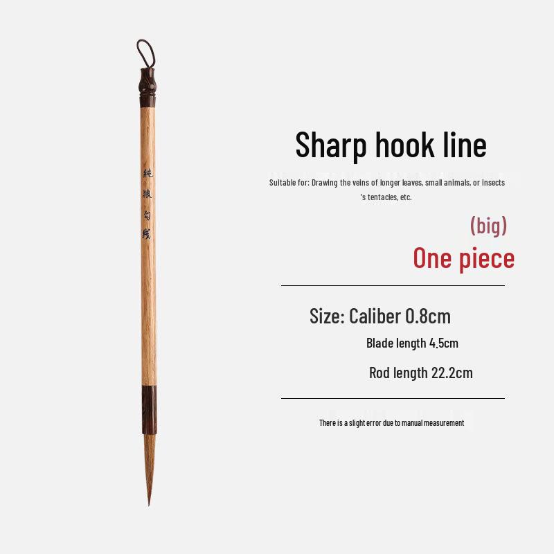 Shinjintai Brush Set: Wolf and Red Hair Brushes for Flower & Bird Freehand, Watercolor, Chinese Painting, Line Drawing, & Small Regular Script.