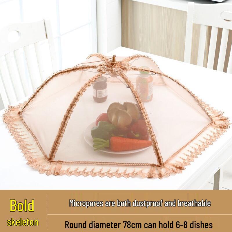 Foldable Anti-Fly Dustproof Food Cover for Leftovers