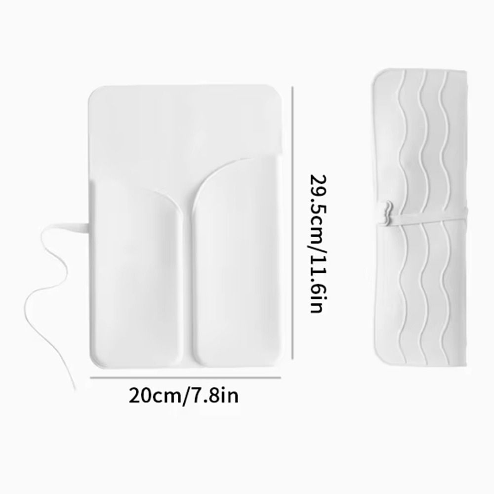 2 In 1 Hair Curler Storage Bag Folding Heat Resistant Mat for Hair Care Tool