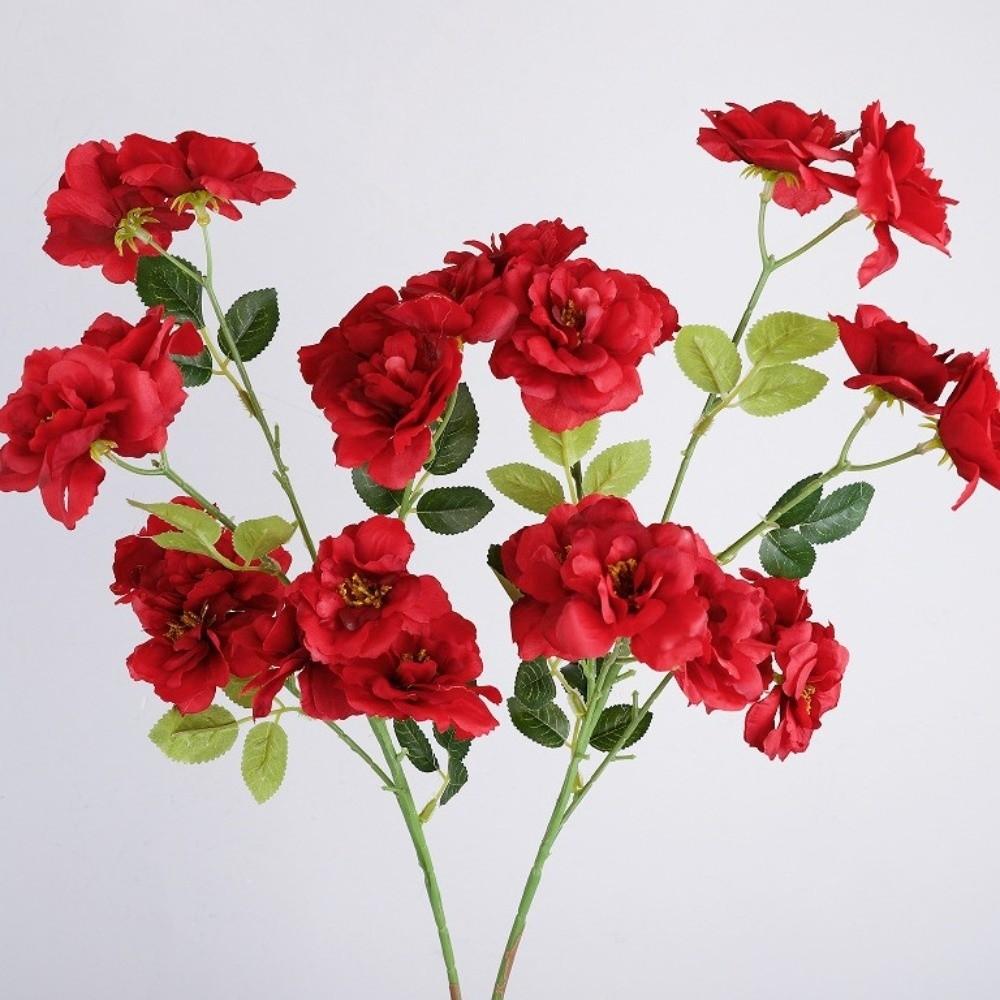 Echte Berührung Künstliche Rose Blume Realistisch Handgefertigt Simulation Große Rose Künstlich Luxuriös Falscher Rosenzweig