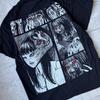 [USED] Junji Ito Tomie Subculture Horror T-Shirt, Size L, Black, Short Sleeve, Anime