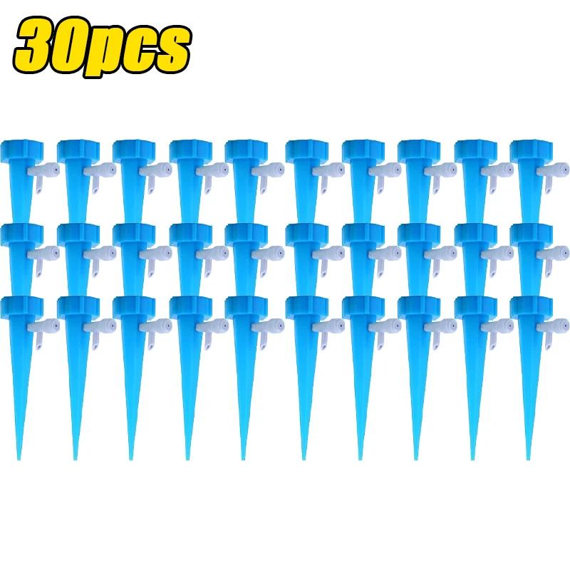 

2/30 шт. Системы автоматического капельного полива Регулируемые колья для полива растений и цветов Устройство для капельного полива Садовый инструмент для полива теплиц blue,30pcs