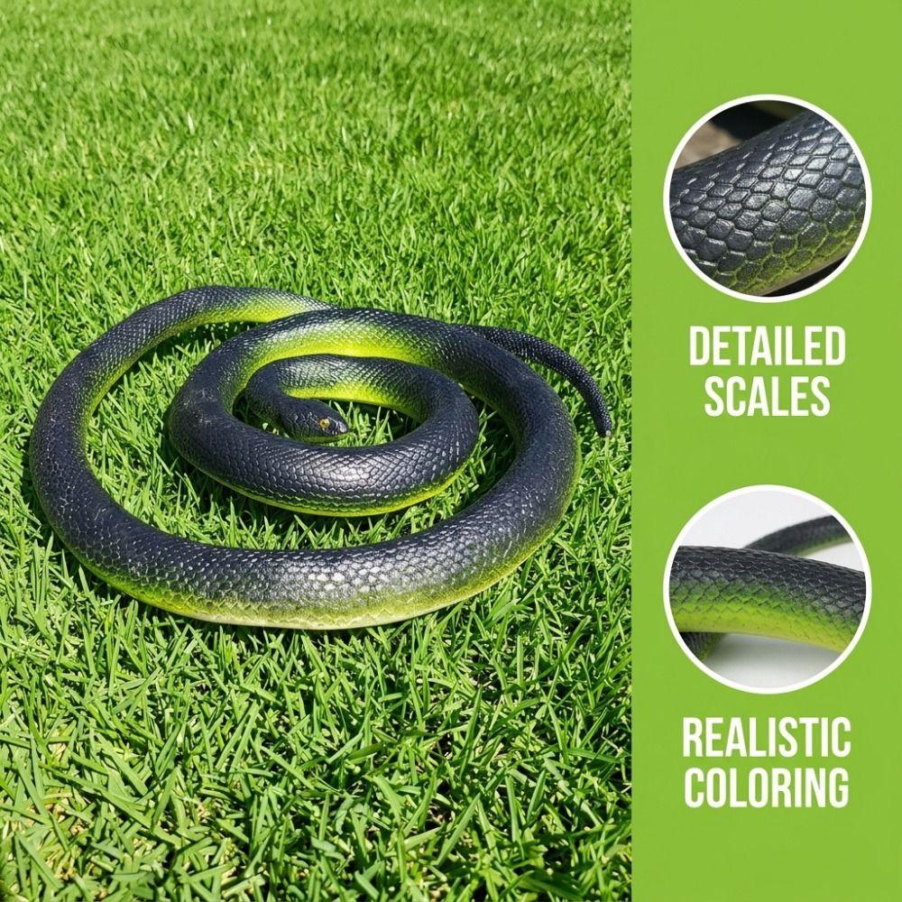 Lifelike Fake Snake Realistic Snake Model Joke Toys Halloween Prank Props Scare Toy Garden Decor