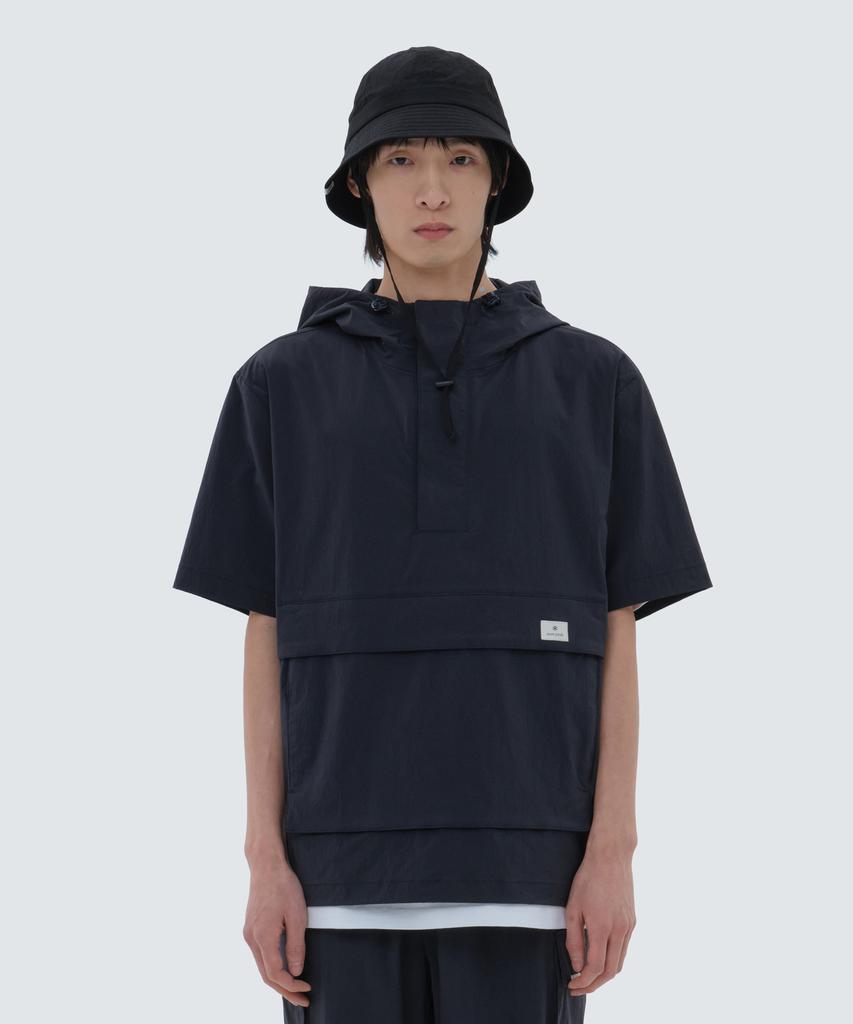 Snowpeak Apparel Root Hooded Short Sleeve Anorak Navy (S24Muran65)