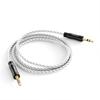 KEYSION 3.5mm/4.4mm Balance To 3.5mm Audio Cable Hi-end OFC Silver-plated HiFi Stereo Jack Male To Male AUX Extension Cord for Headphones Speaker