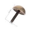 8Pcs Brass Dome Screw Cap 20Mm Curved Screw Protector Cap for Furniture Staircase Door Hardware Cabinet Screws Finishing Washer