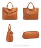 Women's Genuine Leather Large Capacity Crossbody Tote Bag - Top Layer Cowhide, New Style, High-End Shoulder Handbag for Commuting.