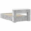 Bed Frame with Storage Space Concrete Grey 80 x 200 cm Particleboard