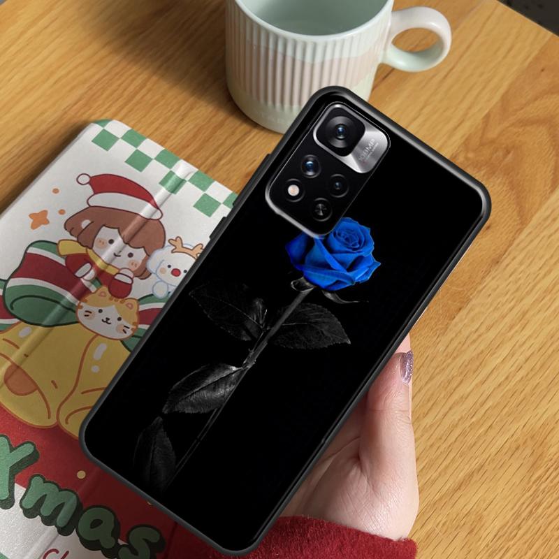 Blue Rose Art Case For Xiaomi Redmi Note 14 Pro 13 12 11 10 15 Pro Plus Redmi 15 C 13 10C 12C 13C 14C Cover