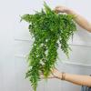 90CM umělá kapradina vinná réva odolná proti UV záření domácí svatební závěs na zeď Umělá zeleň svěšené rostliny břečťanu vnitřní venkovní dekorace zahrady dvorek fotografické rekvizity