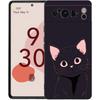 Cute Cat Phone Case For Google Pixel 9 8 7 6 Pro XL 8A 6A 7A 5G Soft Shockproof TPU Black Cover Fundas