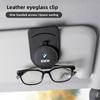 Car Sun Visor Glasses Holder Leather Eyeglasses Hanger Clip For BMW Performance E46 E60 E90 E39 E87 E36 E92 E70 E91 X3 X5 X1