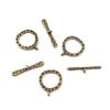 10 Sets OT Toggle-Verschlüsse Verbinder Kreisring Antik-Kupfer Kreisring Für DIY Handgemacht Halskette Schmuckzubehör
