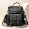 Vintage Women's Backpack PU Dual-purpose Shoulder Bag Large Capacity Commuter Backpack