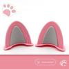 Soft ABS Bear Ear Helmet Decorations 1 Pair Adorable Appearance Easy to Install for Outdoor Riding Sports Helmets