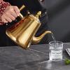 Stainless Steel Teapot with Filter for Induction Cookers - Long Spout, Large Capacity, Ideal for Restaurant Use.