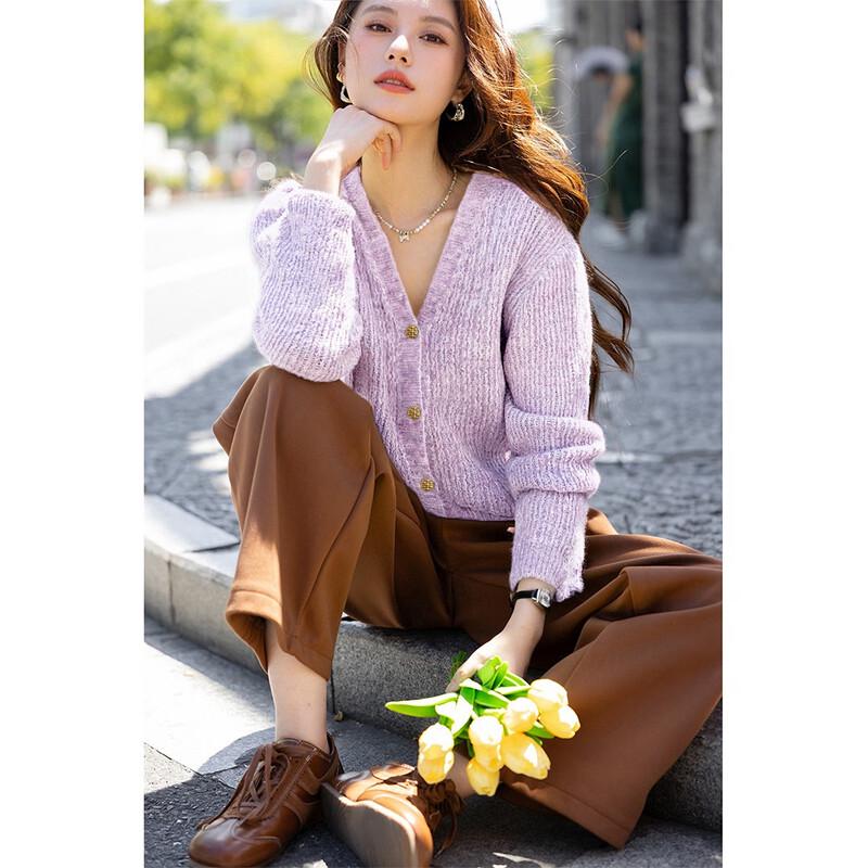 Mokana Women's Soft Knit V-Neck Sweater MKNJD3788