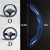 3Pcs 38Cm Carbon Fiber Car Steering Wheel Cover Non-Slip Protective Cover Segmented Car Styling Accessories For 99% Car
