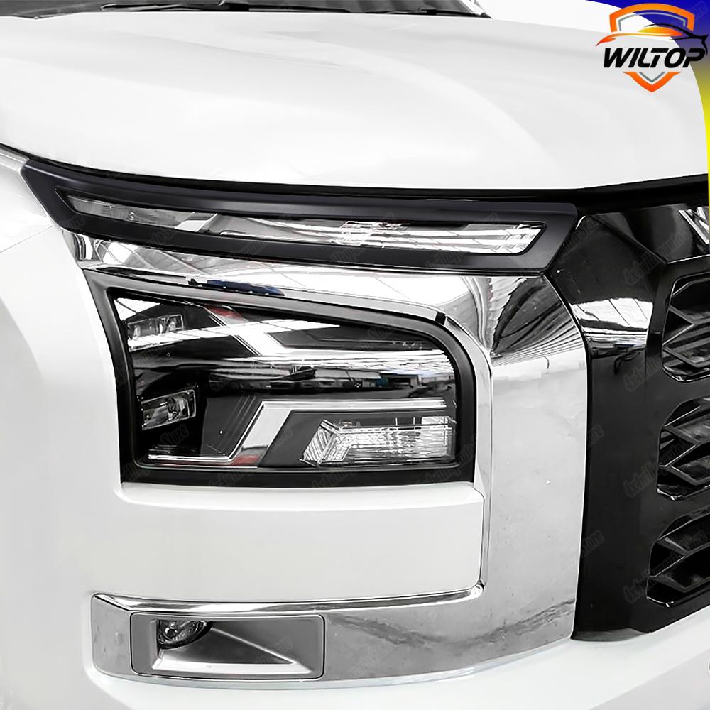 Headlight Covers for Mitsubishi Triton L200 2025 2025 Montero Sport Pickup Double Cab Front Lamp Hood Car Exterior Accessories