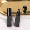Portable Perfume Bottle Black Mini Cosmetic Container Sample Atomizer Glass Empty Refillable Bottle For Traveling