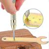 Boîte de 5" Perforateur auto-centreur à ressort Laiton Outil à main Trou central Perforateur à tracer l'acier pour Bois Métal Plastique Perforateur avec coussinet