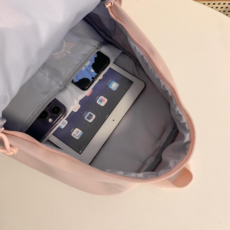 Children's Schoolbag Grade 3-6 Primary School Backpack Solid Color Women's Backpack