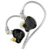 Hybrid Vacuum Headphones KZ ZS10 Pro X with Microphone Black