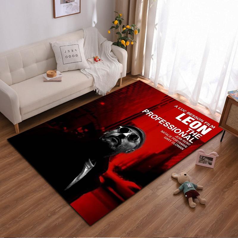Leon The Professional Movie Poster Design Rug, Non-slip rug suitable for living room and bedroom sofas sofas