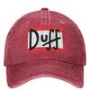 DUFF The Ssimpsons Cartoon Washed Baseball Cap Street Style Hip Hop Hats Spring Unisex Women Outdoor Sun Sunshade Baseball Caps
